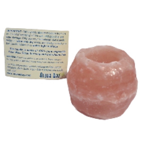 Himalayan Salt Crystal Rock Tealight Candleholder 1.6 oz - Picture 1 of 15